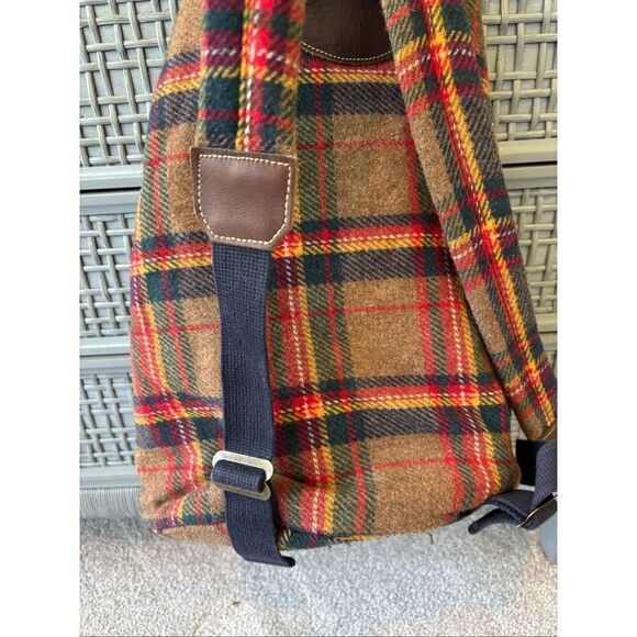 NWOT Vintage Gap Mt. Whistler Lodge wool blend tartan backpack D4 main image 5